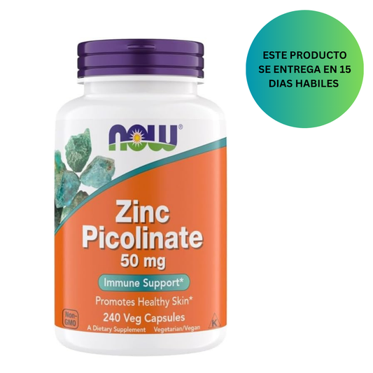 Now Supplements, Picolinato de Zinc 50 mg, 240 Capsulas