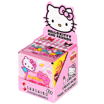 SHASHIBO Hello Kitty y sus amigos - Cubo magnético para inquietarse que se transforma en más de 70 formas, Kawaii Tokio, 1 paquete