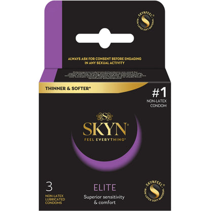 SKYN Elite - Preservativos ultrafinos y lubricados sin látex