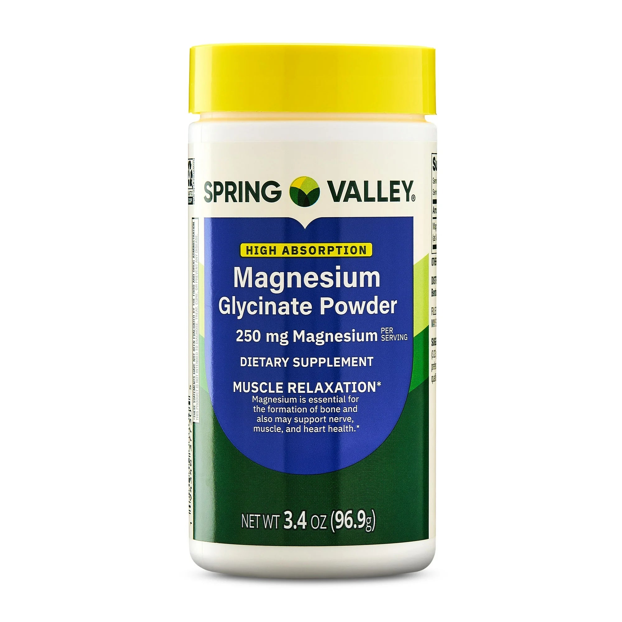 Spring Valley Glicinato de magnesio en polvo 96.9gr – Beauty Store Peru