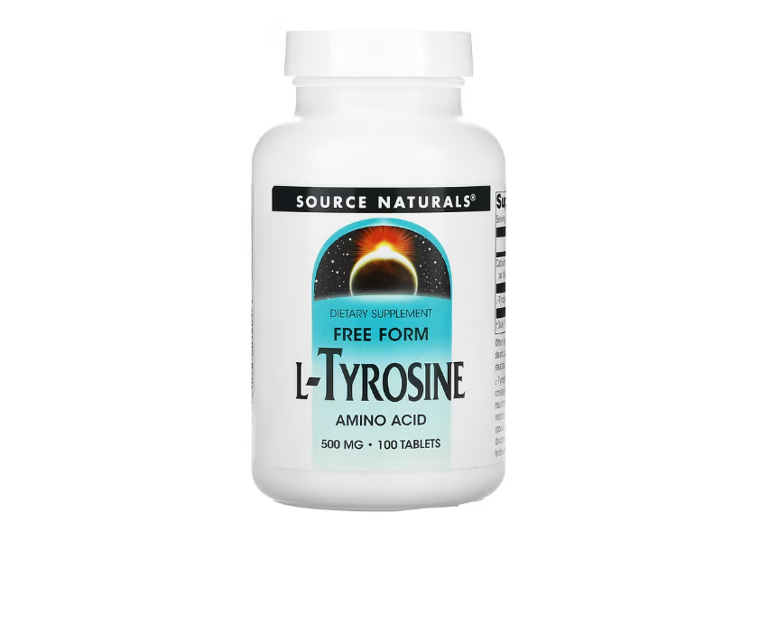 L-Tyrosine 500mg , 100 tabletas - Source Naturals
