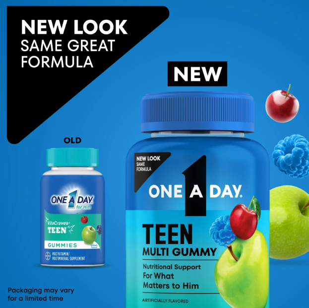 One A Day Teen for Him - Gomitas multivitamínicas, 150 unidades