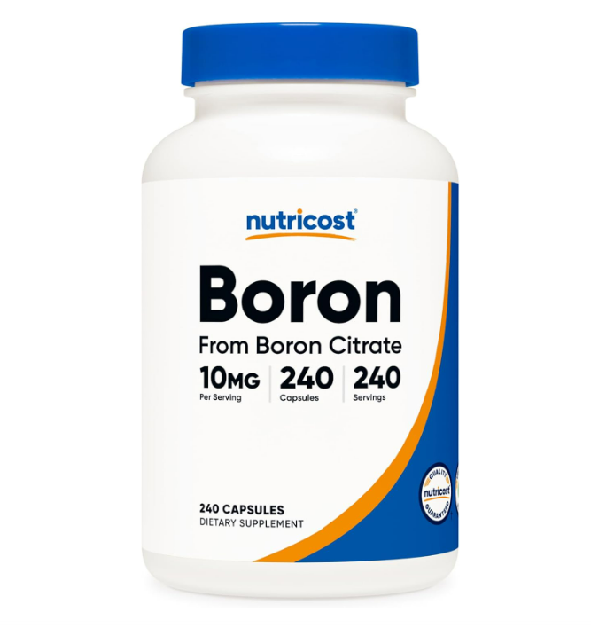 Nutricost Cápsulas de Boron de mg, 240 cápsulas vegetarianas, sin gluten y sin OMG
