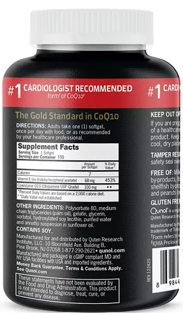 Qunol Ultra CoQ10, 100mg,  150 capsulas