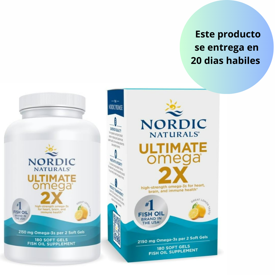 Ultimate Omega 2X 2150mg , 180 capsulas - Nordic Naturals