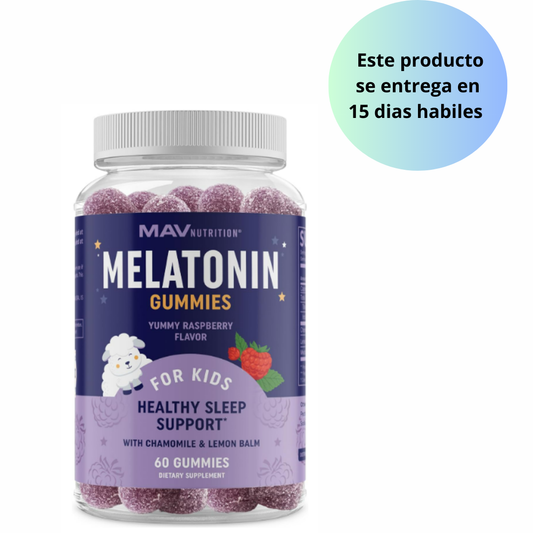 Melatonina para niños 0.5mg , 60 gomitas - MAV Nutrition