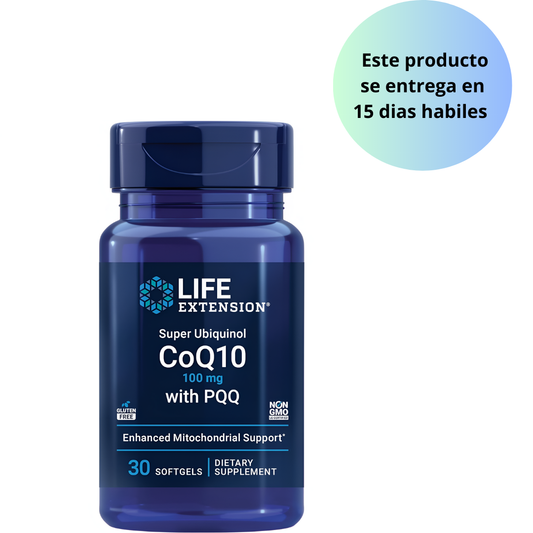Life Extension, Super Ubiquinol CoQ10 100 mg, PQQ 10 mg, 30 Softgels