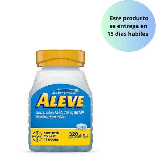 Aleve Pain Reliever NSAID 220 mg Naproxen Sodium 320 unidades