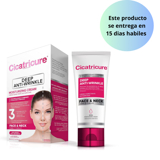Cicatricure crema hidratante antiarrugas profunda para rostro y cuello 60g