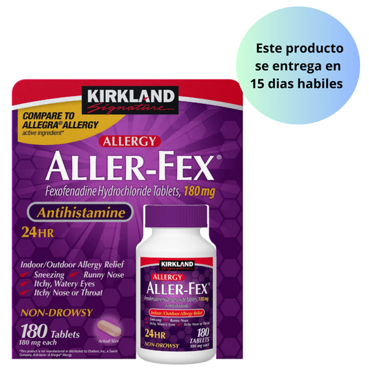 Kirkland Signature Aller-Fex Antihistamine 180 mg., 180 Tabletas