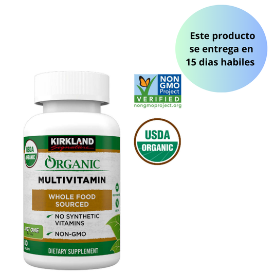 Kirkland Signature Multivitamínico orgánico - 80 tabletas