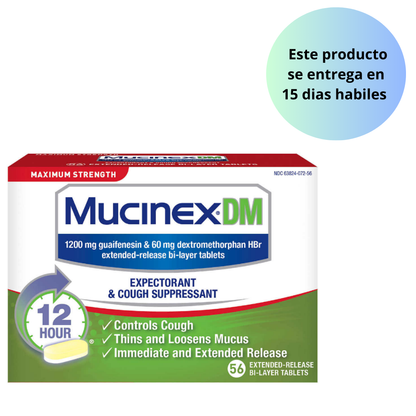 Mucinex DM Maximum Strength 12HR, 56 Tablets