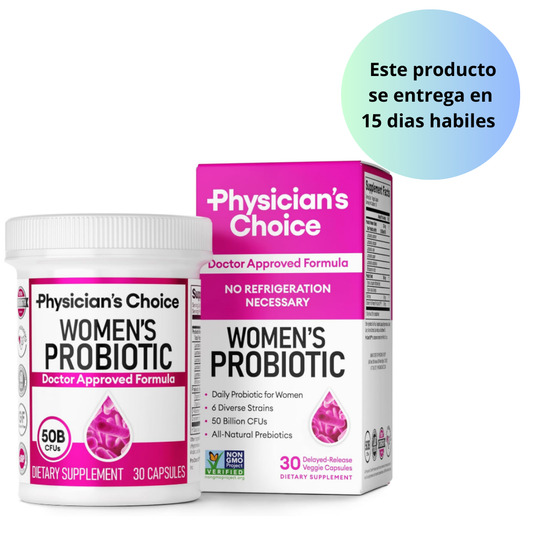 Physician's Prebióticos y probióticos para mujeres 50 BILLONES -  30 Cápsulas