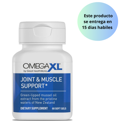 Suplemento Omega-3 Natural OmegaXL, 60 unidades, alivio natural del dolor de las articulaciones