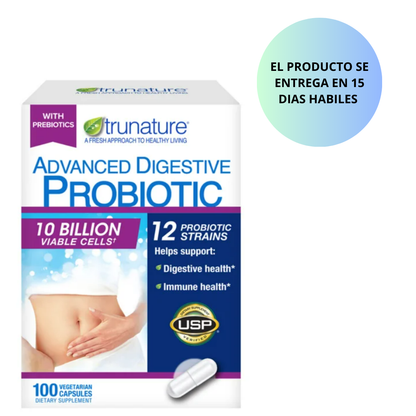 Trunature Advanced Digestive Probiotic 100 cápsulas
