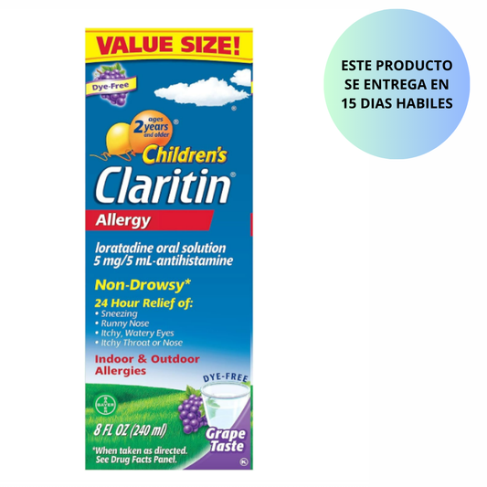 Claritin childrens para alergias las 24 horas para niños ,240ml