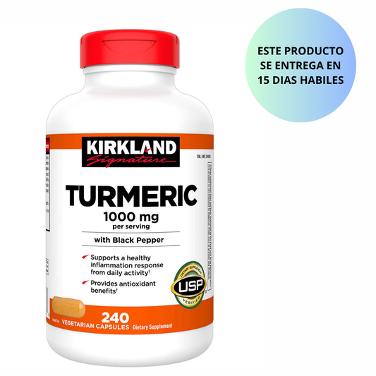 TURMERIC KIRKLAND 1000 mg, 240  Capsulas