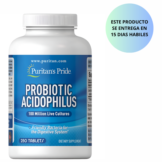 Puritan's Pride - Suplemento probiótico Acidophilus, 250 tabletas
