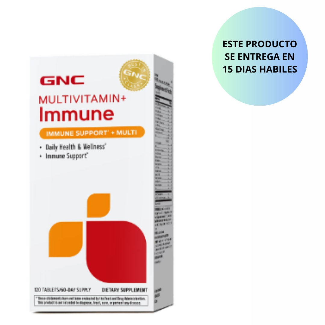 GNC Multivitaminas + Soporte inmunológico + Multi - 120 tabletas