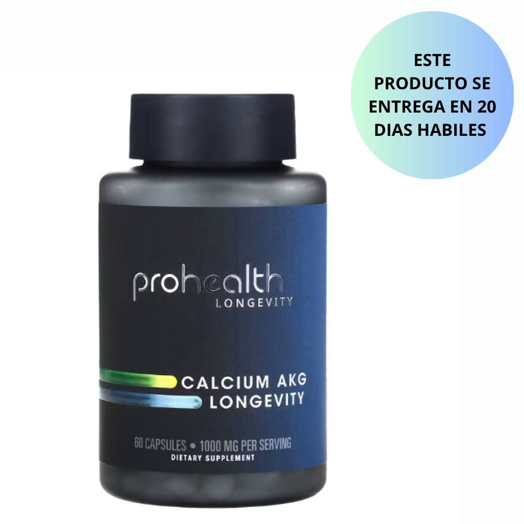 ProHealth Longevity, Calcium AKG Longevity, 1,000 mg , 60 Capsules (500 mg per Capsule)