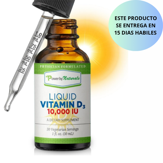 Power by Naturals - Liquid Vitamina D3- 10,000IU, 30ml