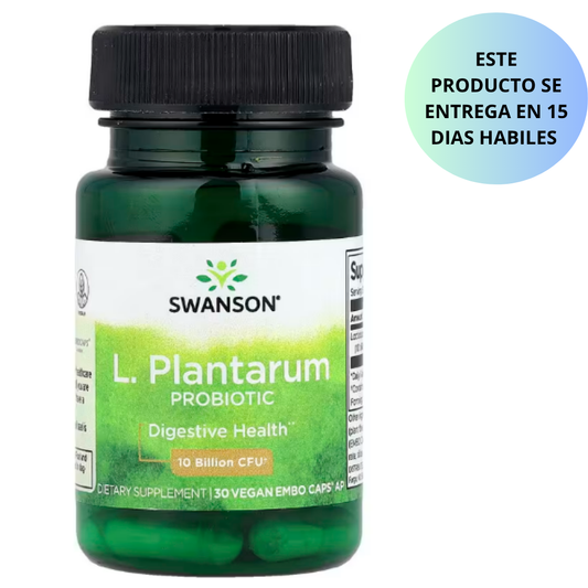 Swanson - L. Plantarum probiotic 10 billion CFU, 30 capsulas