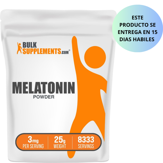 BulkSupplements. com Melatonina Powder 3mg en polvo - 25g (8333 servings)