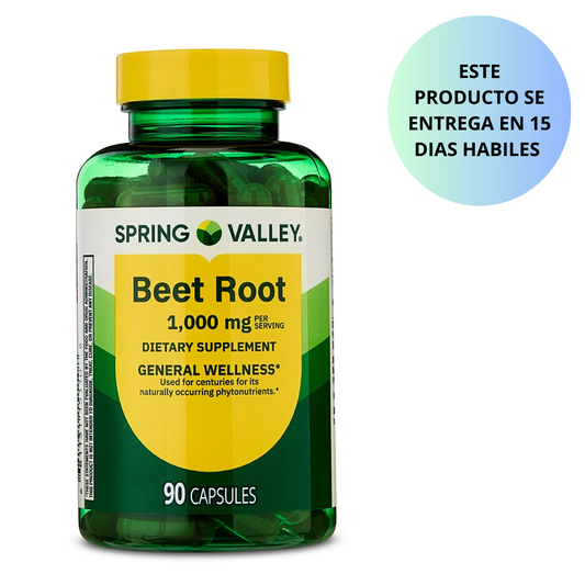 Spring Valley beet root 1000mg, 90 capsulas