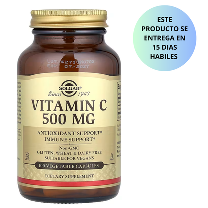 Solgar - Vitamina C 500mg, 100 capsulas