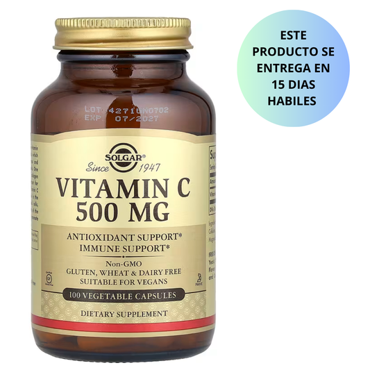 Solgar - Vitamina C 500mg, 100 capsulas