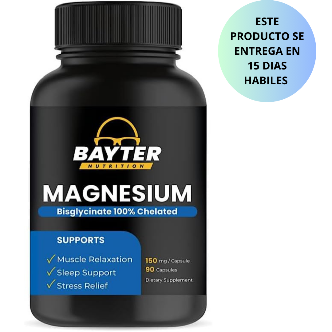 Bayter Nutrition - Magneisum Bisglicinate 150mg, 90 capsulas
