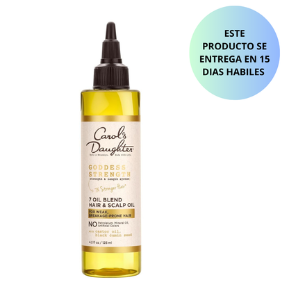 Carol´s Daughter Goddess Strenght - Mezcla de 7 aceites para cuero cabelludo,125ml