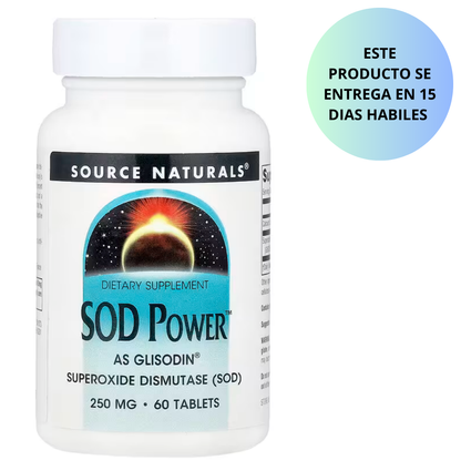 Source Naturals SOD Power 250mg , 60 tabletas
