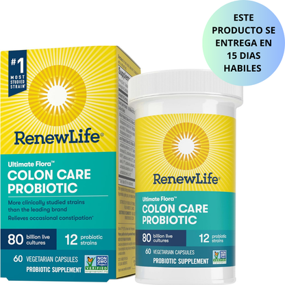 RenewLife - Ultimate Flora Colon care probiotico 60 capsulas