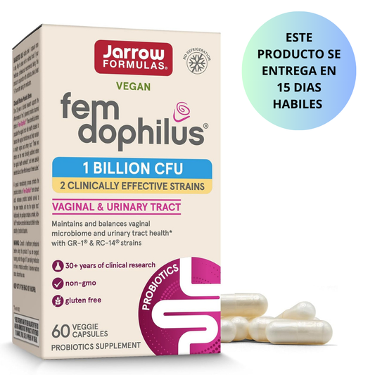 Jarrow Formulas - Fem dophilus 1billion CFU Vaginal & Urinary Tract, 60 capsulas