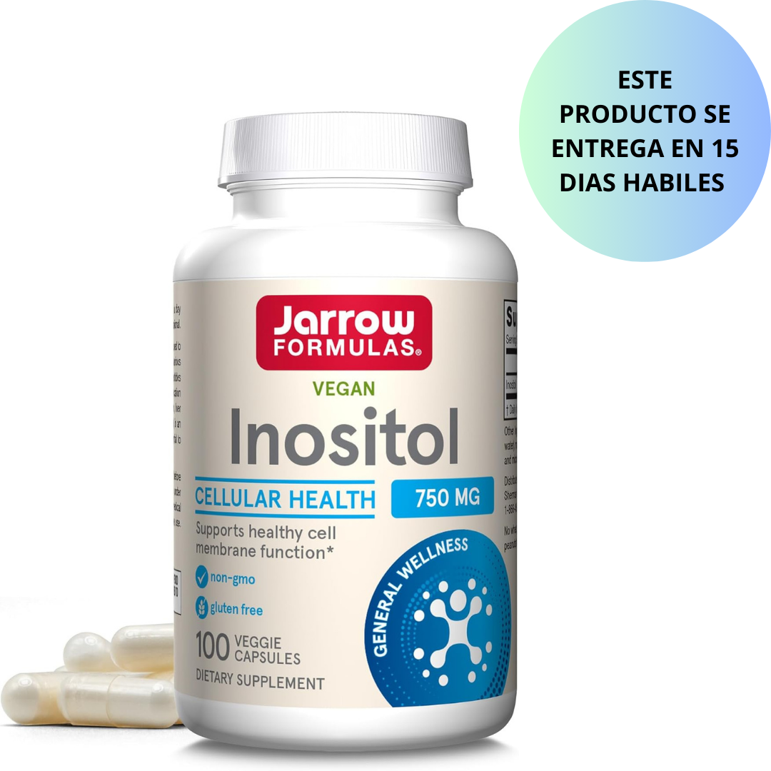 Jarrow Formulas Vegan - Inositol celular health, 750mg - 100 capsulas