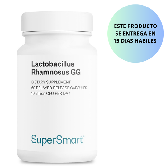 Super Smart - Lactobacillus Rhamnosus GG 10 Billion, 60 capsulas