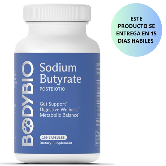 BodyBio - Sodium Butyrate Postbiotic - 100 capsulas