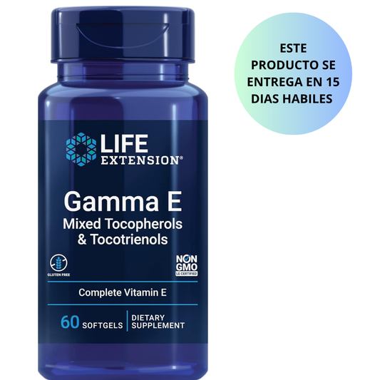 Life Extension  - Gamma E mixed tocopherols & tocotienols, 60 capsulas
