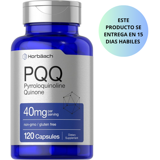 Horbaach - PQQ(Pyrroloquinoline Quinone) 40mg, 120 capsulas