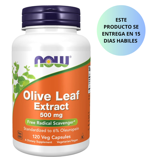 Now - Olive Leaf Extract 500mg, 120 capsulas veg