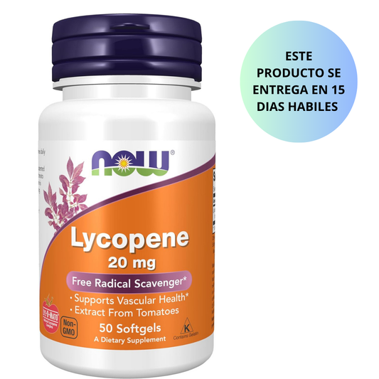 Now - Lycopene 20mg, 50 capsulas