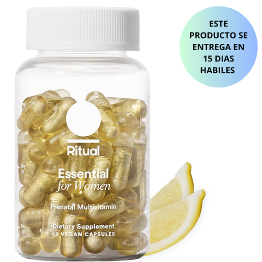 Ritual - Essential para mujer Multivitaminico Prenatal, 60 capsulas vegan