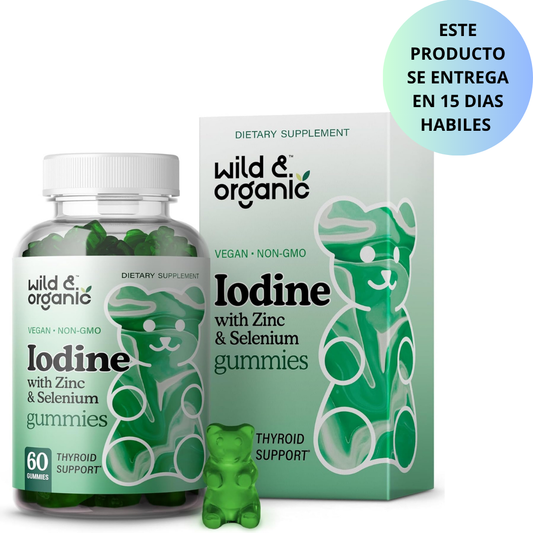 Wild & Organic - Iodine con Zinc y Selenium - 60 gummies