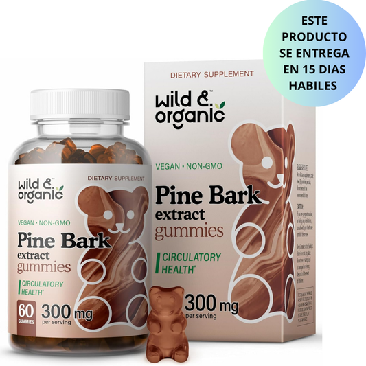Wild & Organic - Pine Bark extract 300mg, 60 gummies