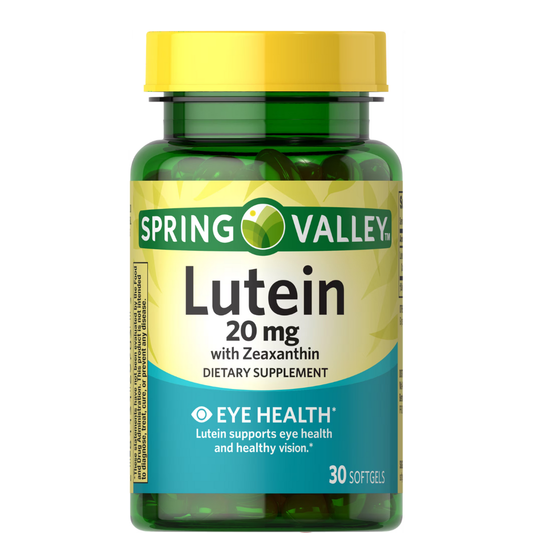 Lutein 20mg  , 30 capsulas - Spring Valley