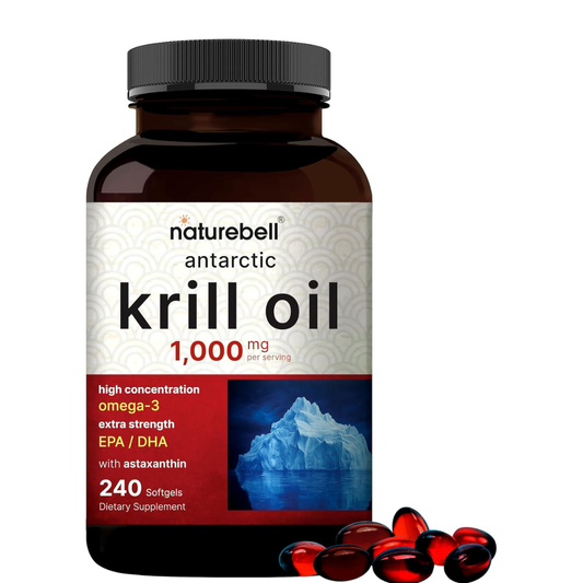 NatureBell Aceite de Krill antártico de 1000 mg, 240 Capsulas