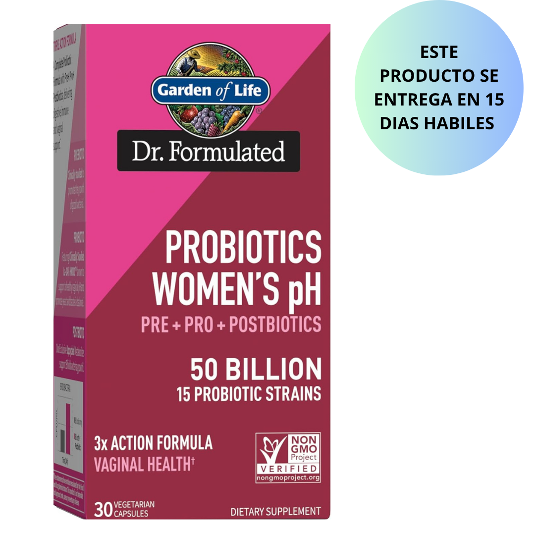 Garden of Life Prebióticos completos 3 en 1 para mujeres -  30capsulas