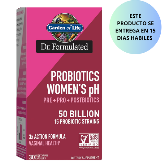 Garden of Life Prebióticos completos 3 en 1 para mujeres -  30capsulas