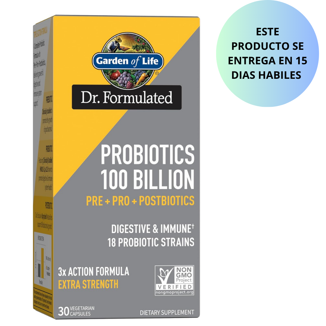 Garden of Life Dr Formulated - Suplemento completo 3 en 1 hombres y mujers 100billion  30 unidades